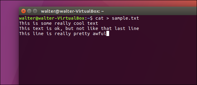 13 مثال ازکاربرد های  دستور Cat در لینوکس