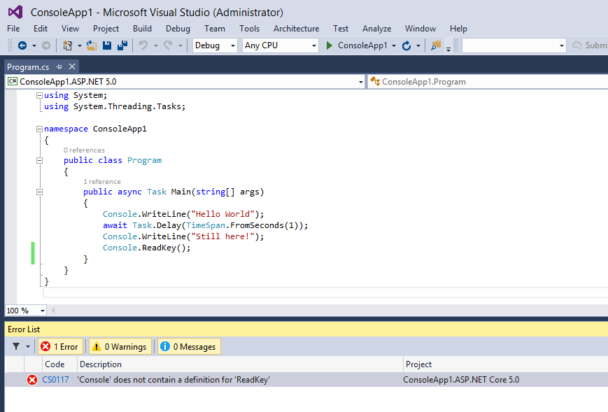 جایگزین Thread.Sleep در Asp.net Core